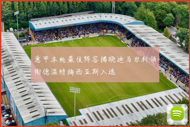 意甲本轮最佳阵容揭晓迪马尔科领衔德温特梅西亚斯入选